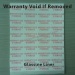 rectangle destructible warranty void if removed or damaged label
