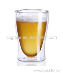 Light Weight Double Wall Glass Coffee Cup