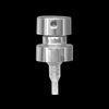 Silver Perfume Sprayer Pump Metal , Dia.15mm 0.04ml crimp-on pump