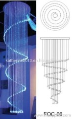 Fiber optic Light Chandelier FOC-06 with 3*075mm side twinkle lighting fiber optic calbe