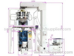 SK-420D Packaging Machine for puffed food,shrimp strip,potato chips,banana chips, apple flakes,crispy rice,peanuts