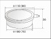 Circular Brass Chrome Plated Floor Drain