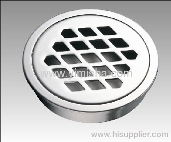 Circular Brass Chrome Plated Floor Drain put directly