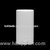 15g Plastic Cosmetic Container , white lip balm container Screen Printing