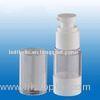 Airless Plastic Cosmetic Container transparent 15ml 30ml 50ml