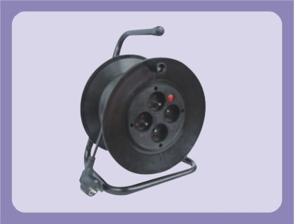 French Extension cable drum with 4 outlet socket suitable for 25m and 30m cables