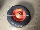 Flexible Hand Trolley Wheels , Rubber wheelbarrow Wheels 4.00-8