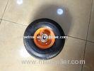 Pneumatic Rubber Hand Trolley Wheels , 4.10 / 3.50-4 Metal Rim