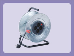 German style iron cable reel with 4 outlet suitable for 25m 30m 40m 50m cable