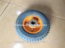 Flexible Rubber Powder PU Trolley Wheels For vehicles , 2.50-4 PU1403