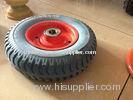 Wheelbarrow Hand Trolley PU Wheel , Rubber Powder Handcart Wheels