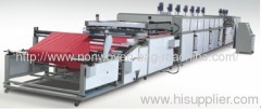 Automatic two color nonwoven fabric screen printing machine