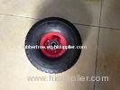 Flexible Rubber Industrial Trolley Wheels , Rubber Handcart Wheels