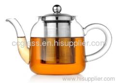 Hand Made Heat Resistant Borosilicate Glass Teapot