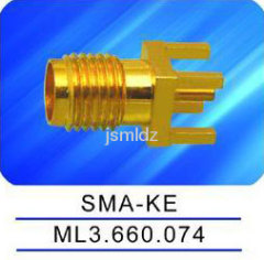 SMA female connector,PCB board,thread coupling