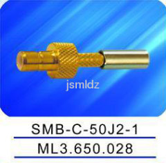 SMB male connector,Crimp,50ohm impedence
