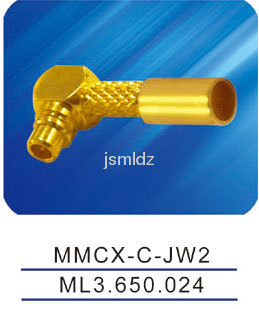 MMCX-C-JW2,MMCX male connector,crimp,right angle