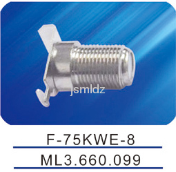 F -75KWE-8,F female connector,PCB board,right angle