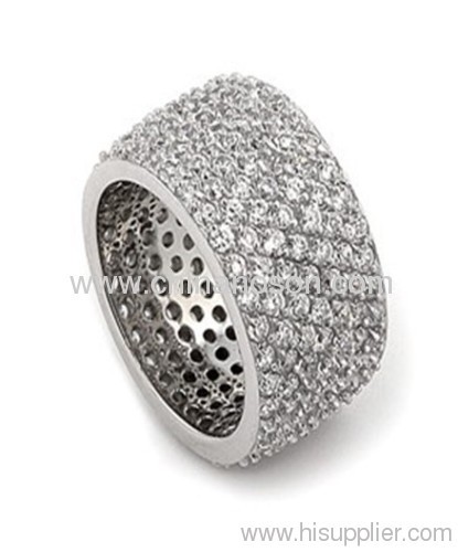 Fashion large CZ stone ring for men