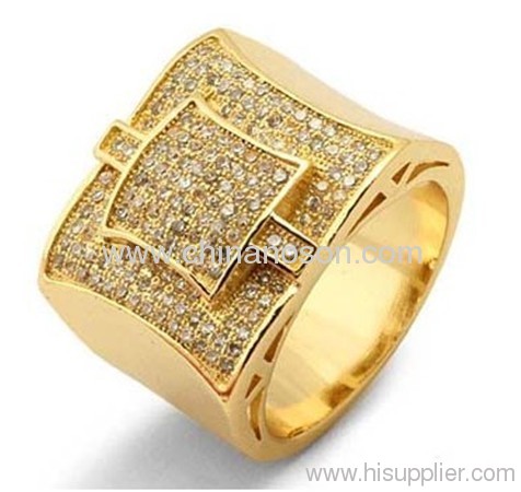 Men gemstone copper jewellery ring
