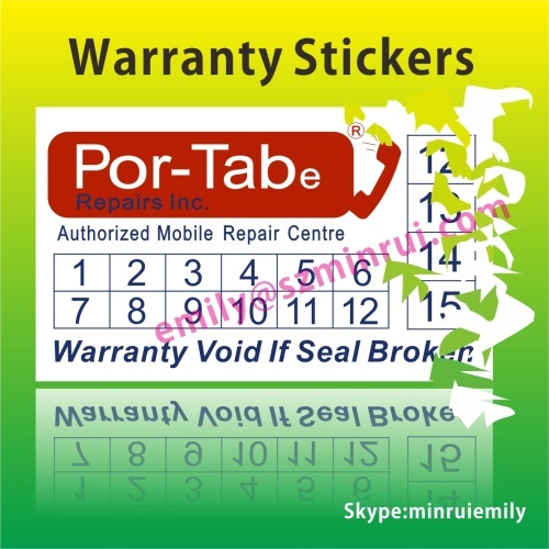 Personalized Warranty Seal Labels