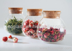 Hand Made High Quality Boroslicate Glass Storage Jar