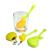 Heat resistant tea infuser and strainer silicone rubber tea bag in Pear style