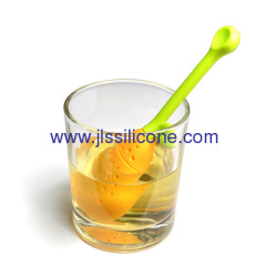 Odor free tea infuser and strainer silicone rubber Pear' tea bag