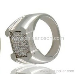 CZ diamond rings for wedding