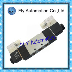 Double-head 3/8" Aluminum alloy 4V320-10 5/2way Solenoid valve