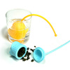 Romantic rose style silicone tea strainer and tea bag