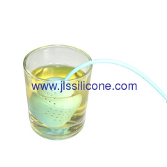 Romantic rose style silicone tea strainer and tea bag