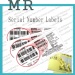 Tamper Proof Fragile Barcode Sticker with Serial Numbers