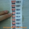 Custom Destructible Labels For Asset Tracing,Each Readable Bar code Sticker For Product ID