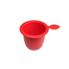Leave shape silicone rubber tea infuser and strainer