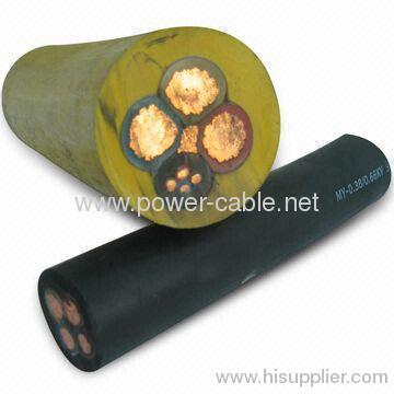 Rubber cable 3 core copper core rubber sheathed