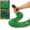 50FT Coil Garden Water Hose With Brass Connector