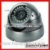 Black / White 700tvl IR WDR Dome Camera Wide Angle Remot For Families