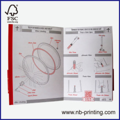 A5 recycled tyres/rubber cover notebook/manual/planner with elastic band bicycle bible