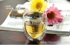 350ml Mouth Blown Borosilicate Double Wall Glass Americano Coffee Cup