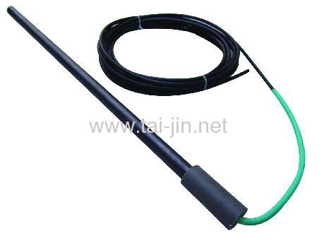 conexión tubular de titanio con cable para protección catódica de corriente sumergida