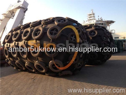 Inflated marine rubber fender