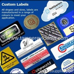 Custom Destructive Asset Label,Warranty VOID If Remove Sticker for Asset Tracking,Silver PET Property Stickers