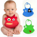 Love silicone baby bibs with cartoon design