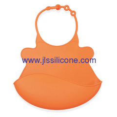Durable and cartoon designed silicone infant bibs