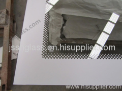 Silk screen glass toughened tempered