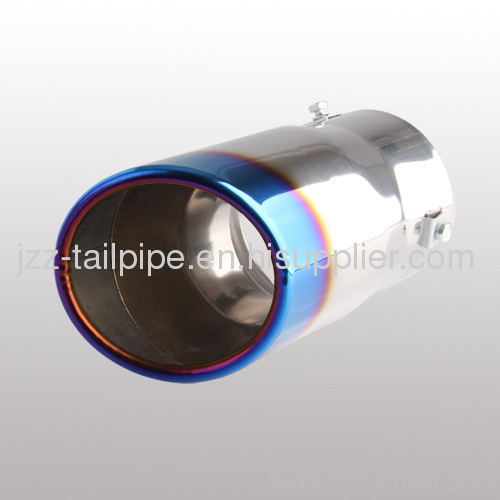 Hot sell high quality stainless steel universal single blue auto tail pipe