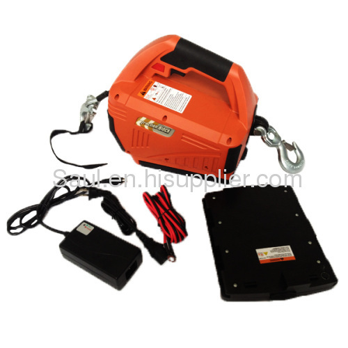 24V DC 1000lbs portable electric winch (two NIMH batteries)