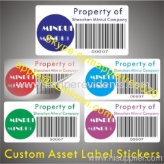 Asset Identification Labels With Strong Adhesive