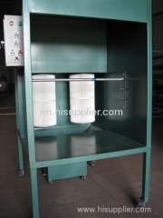 manual powder coating booth in China